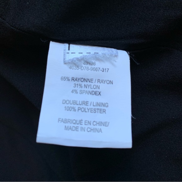 LAURA PETITES BLACK JACKET WITH LEATHER DETAILS SIZE 8 - Picture 5 of 7